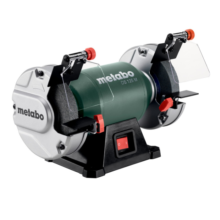 Професійне точило для заточки Metabo DS 125 M : 200 Вт, диск 125х20х20 мм, 2980 об/хв., верстат