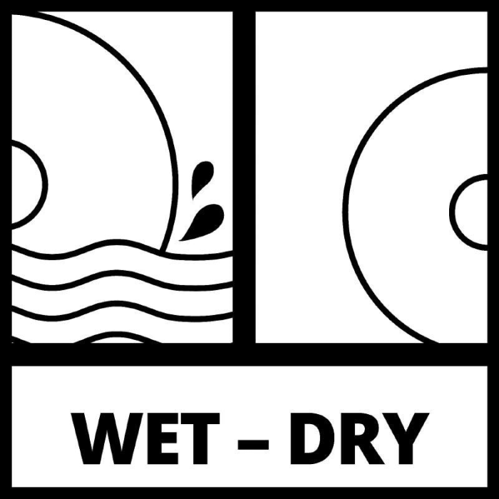Мощный точильный станок Einhell TC-WD 200/150 : 250 Вт, круг сухой - Ø150 / мокрый Ø200 (4417242)