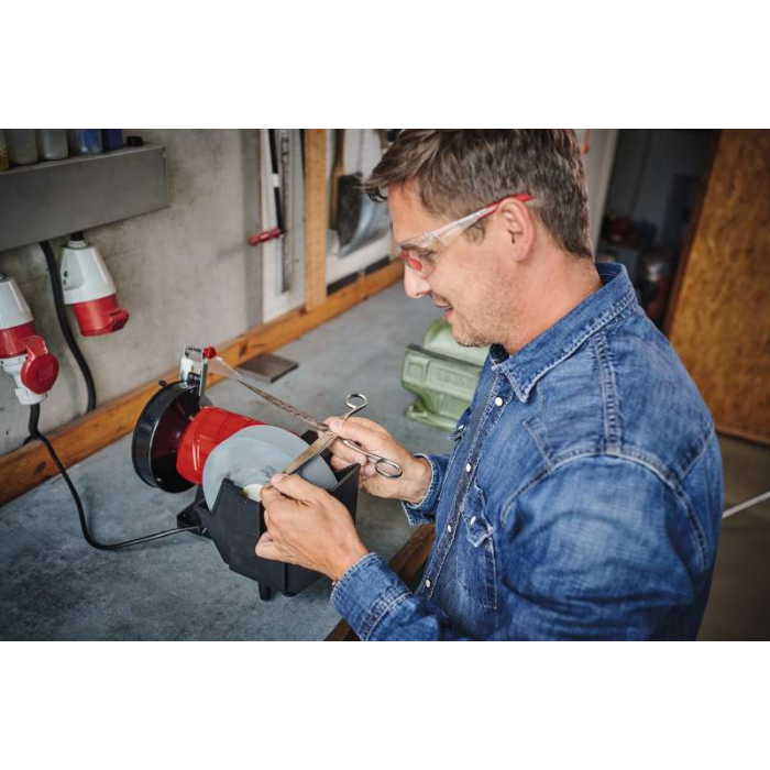 Мощный точильный станок Einhell TC-WD 200/150 : 250 Вт, круг сухой - Ø150 / мокрый Ø200 (4417242)