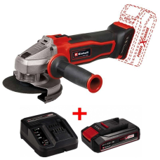 Мощная угловая бесщеточная шлифмашина Einhell TP-AG 18/125 CE Q Li - Solo: c АКБ 18 V 2.5 Ah+ЗУ
