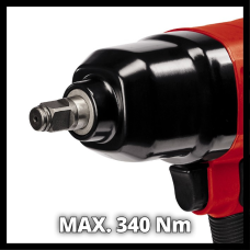 Профессиональный гайковерт пневматический  для автосервиса Einhell TC-PW 340: 340 Hm,142 л/мин, 6.3 бар