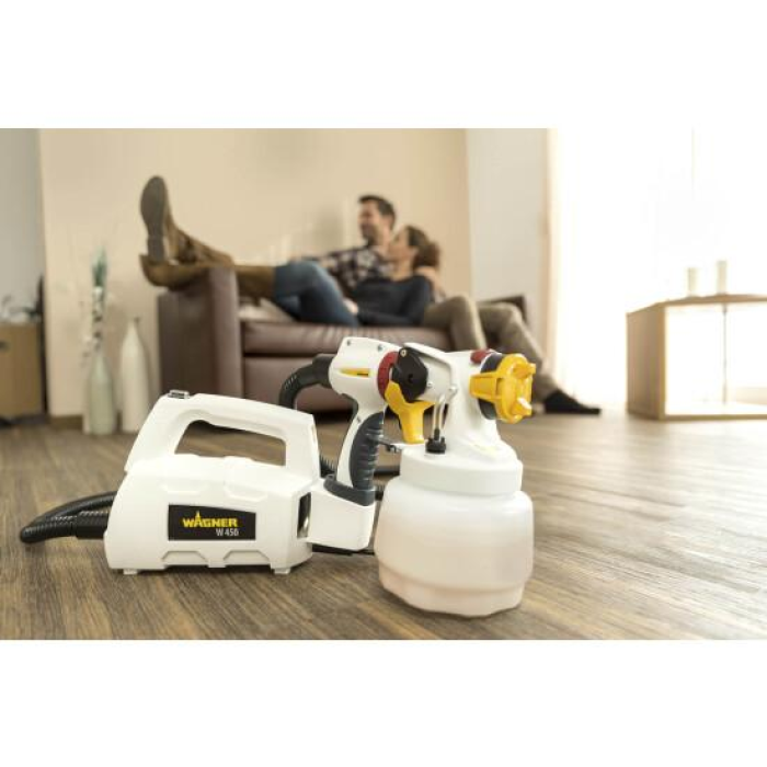 Мощный электрический краскопульт Wagner W450: 460 Вт, диаметр сопла 1.8-2.5 мм, мах. подача 230 мл/мин