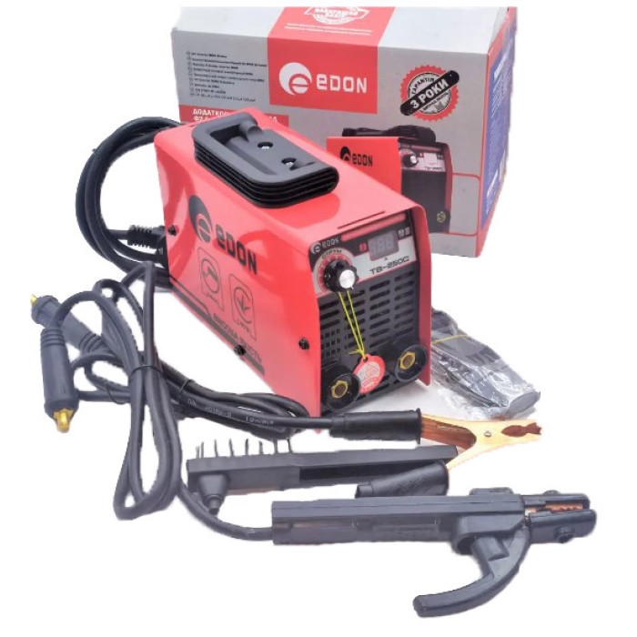 Мощный сварочный аппарат (сварка) Edon TB-250C (3.9 кВт, 250 А, 1.6-4мм электрод)