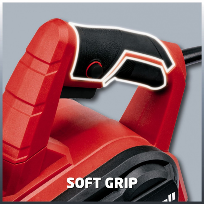 Мощный рубанок электрический Einhell TC-PL 750: 750 Вт, ширина 82 мм, глубина 2 мм, 17000 об/мин