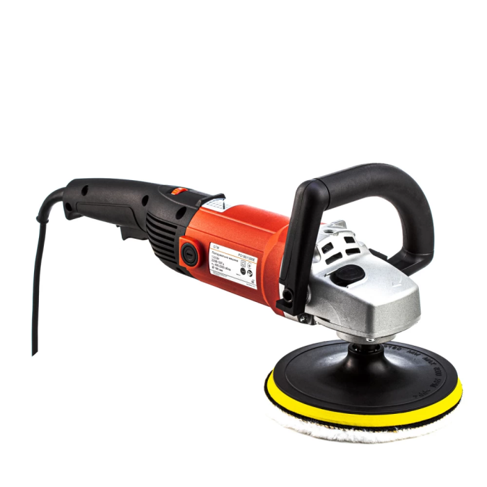Мощная полировальная машина GTM PO180/1300E: 1300 Вт, диск 180 мм, 400-2200 об/мин
