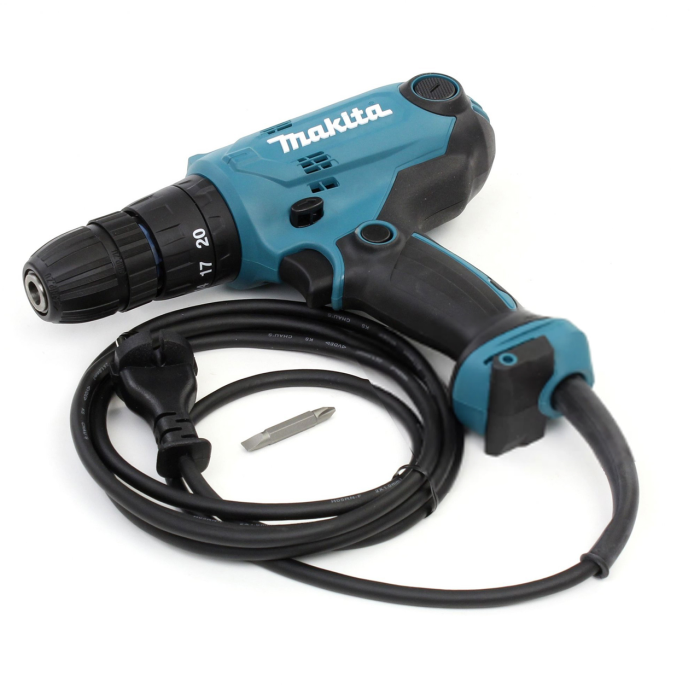 Мощная электрическая дрель-шуруповерт (электрошуруповерт) MAKITA DF0300