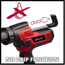 Профессиональный аккумуляторный выдавитель для герметика Einhell TE-SG 18/10 Li - Solo : с АКБ 18V 2,5Ah