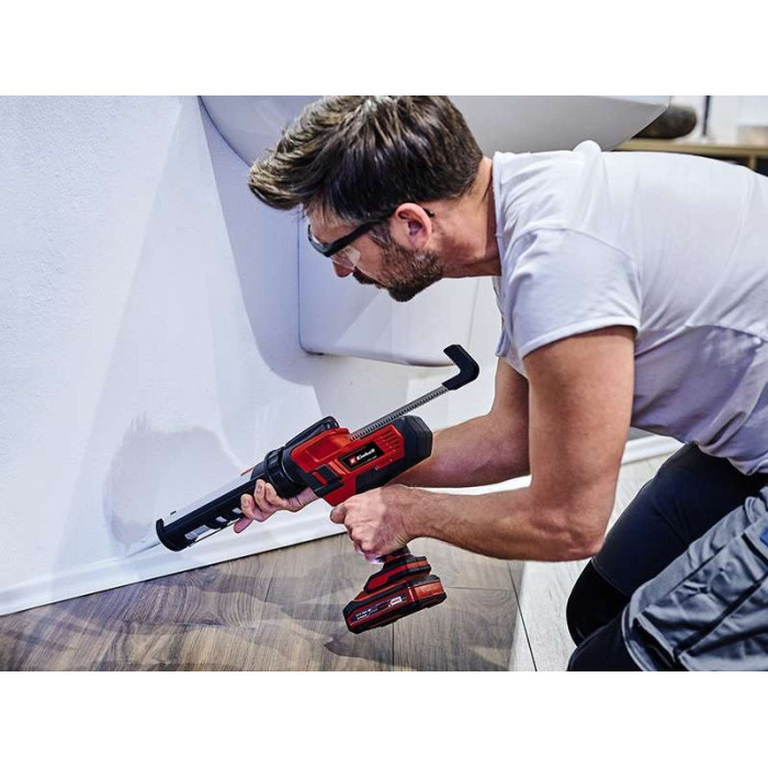 Профессиональный аккумуляторный выдавитель для герметика Einhell TE-SG 18/10 Li - Solo : с АКБ 18V 2,5Ah