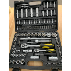 Качественный набор ручных инструментов 108 шт Сталь AT-1082: 1/2" 1/4", набор головок с трещоткой (70006)