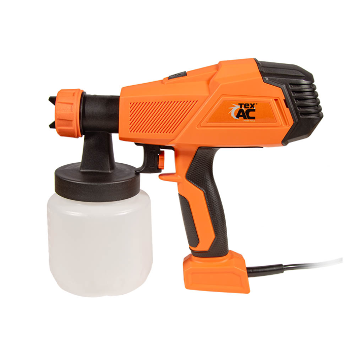 Качественный краскопульт TEX.AC TA-PC500: 500 Вт, бак 800 мл, 900 мл/мин, форсунка 2.6 мм