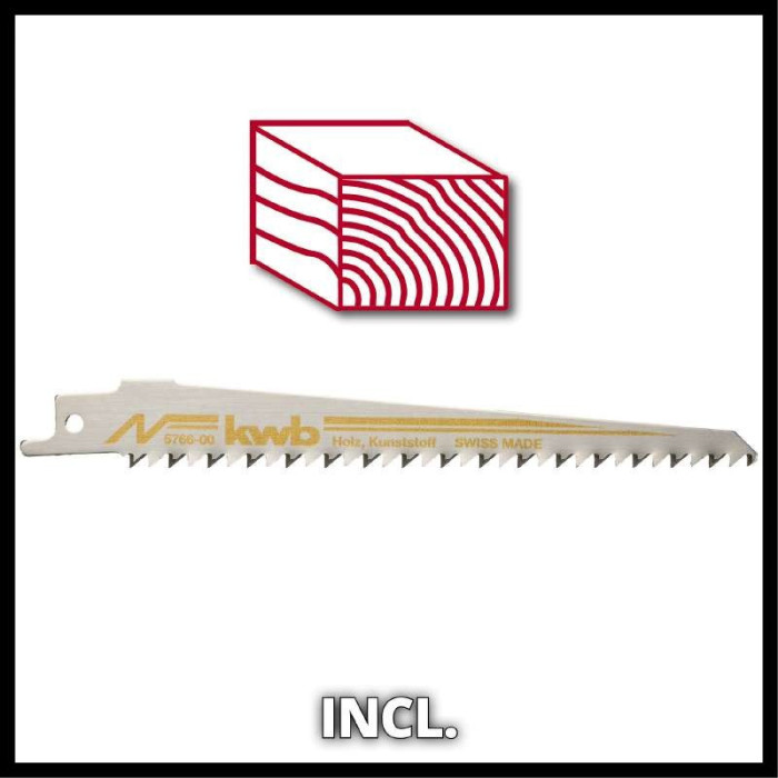 Пила сабельная аккумуляторная Einhell TE-AP 18/28 Li BL - Solo: с АКБ 18V 5.2Ah