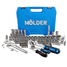 Профессиональный набор инструментов в кейсе MOLDER 1/2" & 1/4" & 3/8" 72Т. CR-V 219 единиц (MT60219)