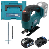 Мощный аккумуляторный лобзик PROFI-TEC PGS2080BL POWERLine: с АКБ 20V 4.0 Ah, 2900 ход/мин