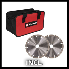 Мощный штроборез электрический (бороздник) Einhell TE-MA 1500: 1500 Вт, диск 125 мм, 8500 об/мин (4350735)