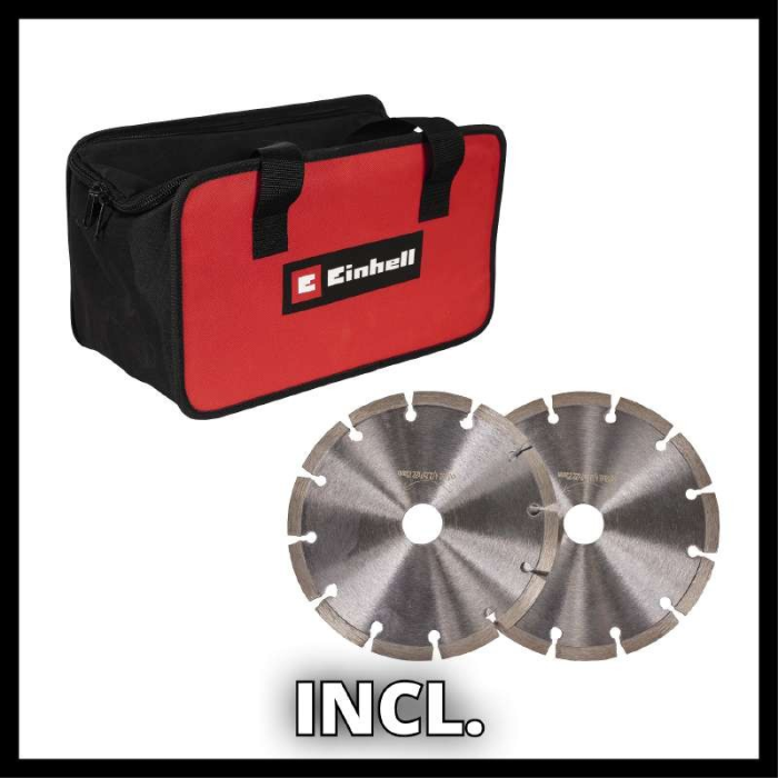 Мощный штроборез электрический (бороздник) Einhell TE-MA 1500: 1500 Вт, диск 125 мм, 8500 об/мин (4350735)