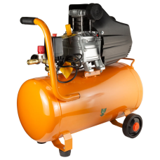 Мощный одноцилиндровый компрессор Grad : 1.5кВт, 198л/мин, 8 бар, 50л (2 крана) GRAD (7043565)