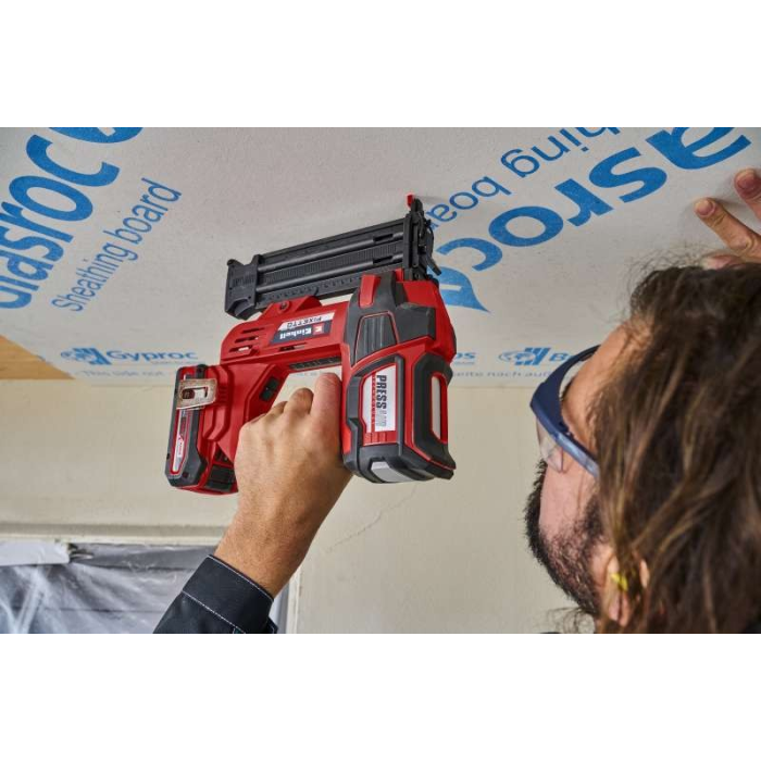 Мощный cтеплер для гвоздей аккумуляторный FIXETTO 18/50 N : без АКБ, длина/толщина гвоздя 15-50мм/1 мм