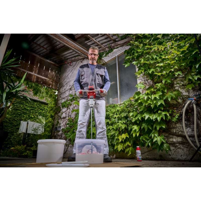 Мощный аккумуляторный миксер-мешалка Einhell TP-MX 18-2 Li BL - Solo: c АКБ 18V 2.5Ah