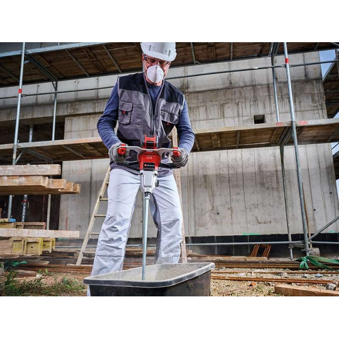 Мощный аккумуляторный миксер-мешалка Einhell TP-MX 18-2 Li BL - Solo: c АКБ 18V 2.5Ah