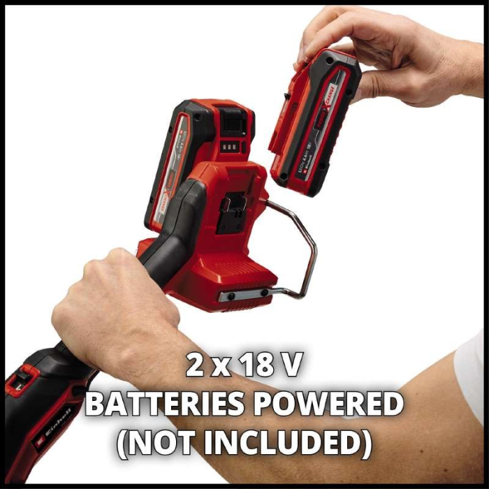 Мощный триммер аккумуляторный бесщеточный Einhell GP-CT 36/35 Li BL-Solo: с АКБ 2 шт-18V 2,5 Ah