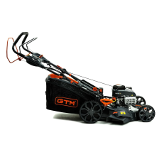 Мощная газонокосилка бензиновая GTM LM53E-SP-V самоходная с электростартером и регулировкой скорости