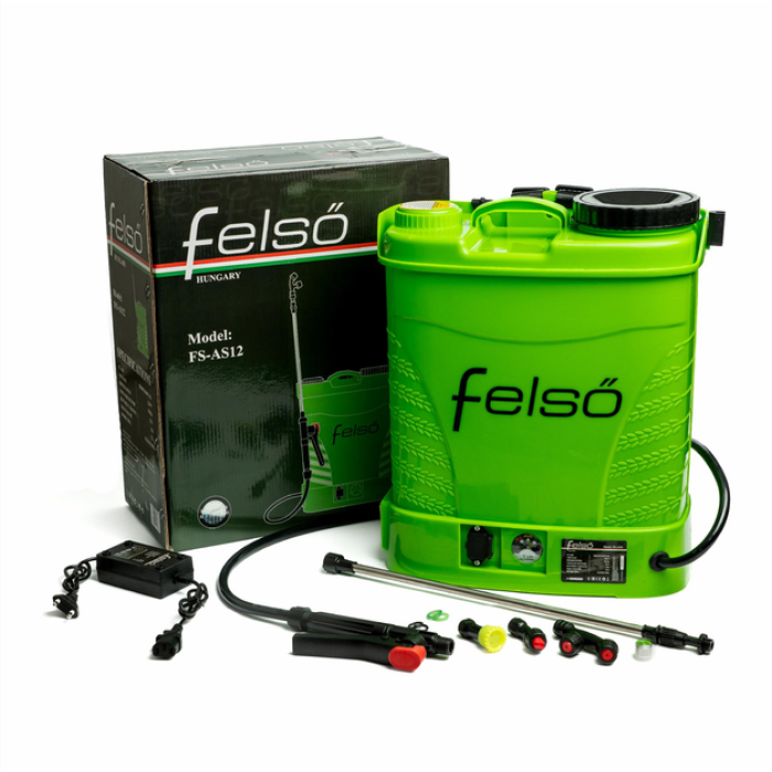 Мощный аккумуляторный опрыскиватель FS-AS12 Felső : с АКБ 12V 8Ah, бак 12л, шланг 110 см