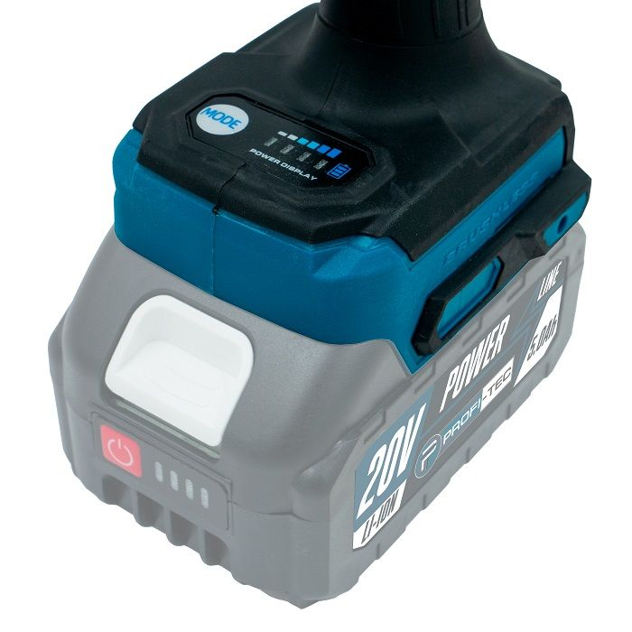 Мощная аккумуляторная воздуходувка PROFI-TEC AS001BL POWERLine : без АКБ, 200 м/с