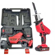 Мощная аккумуляторная сабельная пила Edon AD-21Fj : с АКБ 21V, 3280 об/мин, длина хода 15 мм