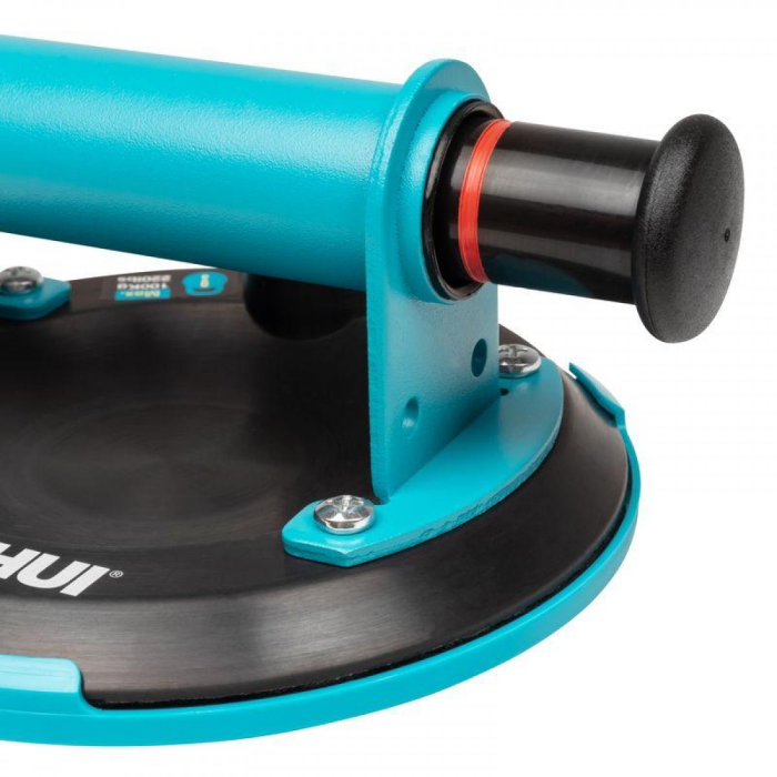 Качественная пососная присоска BIHUI STEEL 152 мм с металлической ручкой и манометром (SCVG6)