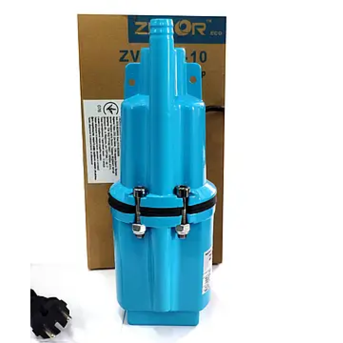 Мощный вибрационный насос Zegor ZVM60B: напор 60м, 1.08 куб. м/год, 10м кабель