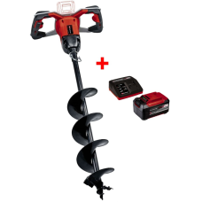 Аккумуляторный бесщеточный земляной бур Einhell GP-EA 18/150 Li BL-Solo : с АКБ 18 V 5.2Ah, вес 5.7 кг