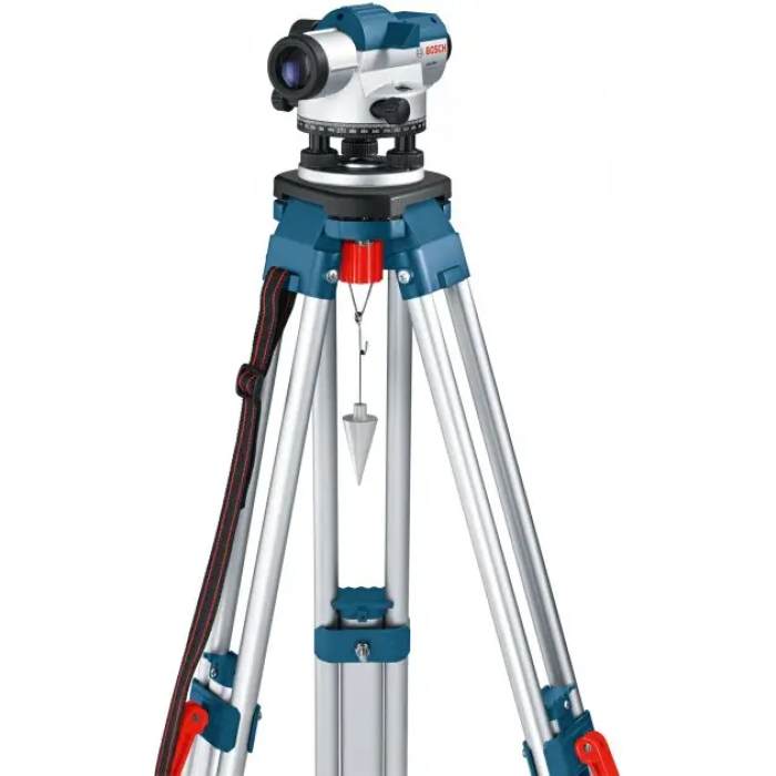Профессиональный оптический нивелир Bosch GOL 26 D+BT 160+GR 500: 360 градусов, до 100м, 26х зум