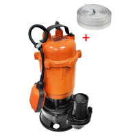 Дренажный насос TEX.AC TA-WQD1300: 1300 Вт, 167 л/мин + 20м рукав