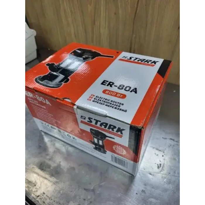 Мощный сетевой фрезер STARK ER-80A : 800 Вт, 6-8мм цанга, 33000 об/мин (250008000)