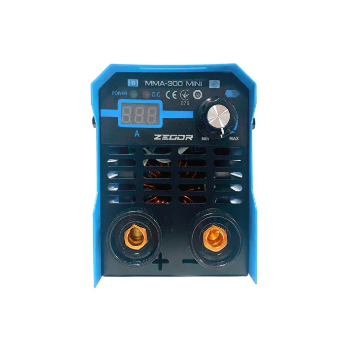 Сварочный аппарат инверторного типа MMA-300 MINI ZEGOR : 4.2 кВт, 300 А,диаметр электрода 1.6-4мм, вес 2кг