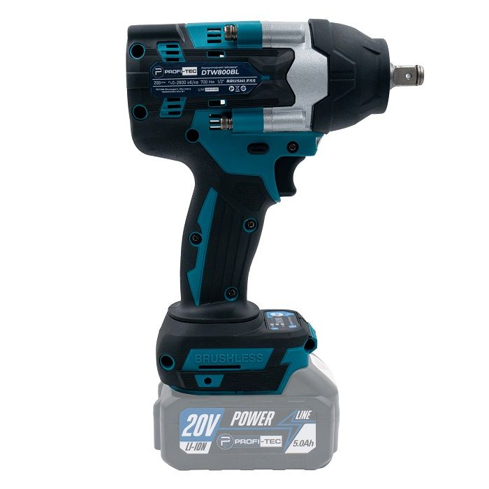 Набор аккумуляторных инструментов PROFI-TEC Combo Set 3/4 POWERLine DTW800BL, DHP485BL, PGA202BL: с АКБ