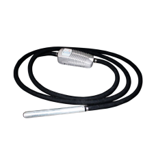 Мощный вибратор глубинный высокочастотный GTM X-RAY 38 для бетона: 700 Вт, 12000 об/мин, гибкий вал 5 м