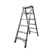 Стремянка двухсторонняя GTM KMH1206 алюминиевая, 6 ступенек, высота 1180 мм (KMH1206)