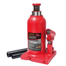 Домкрат гидравлический 10т GTM Т91004 бутылочный одноштоковый : высота подъема 460 мм, грузоподъемность 10 т