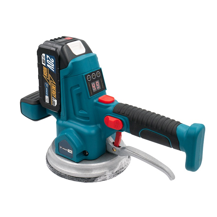 Аккумуляторная вибрационная присоска PROFI-TEC VMC-Universal 200 POWERLine: с АКБ 2-шт PT2050HE 20V 4.0