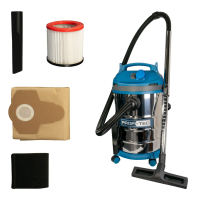 Мощный пылесос PROFI-TEC PVC1430 : 1400 Вт, 30л, сухое/влажное, встроенная розетка (006533)