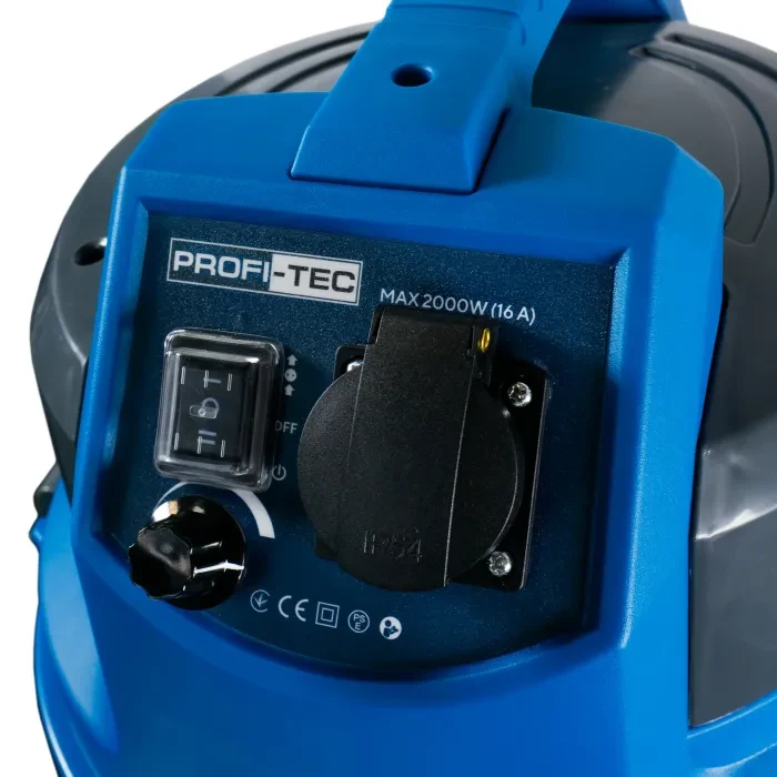 Мощный пылесос PROFI-TEC PVC1438 : 1400 Вт, 38л сухое/влажное, встроенная розетка (006532)
