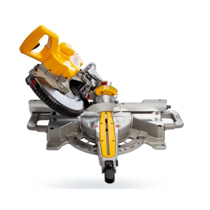 Пила торцовочная сетевая DeWALT DWS727: 1675 Вт, глубина реза 150 мм, круг 250 мм