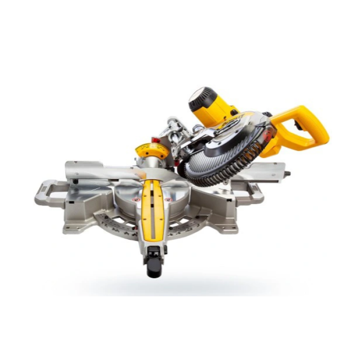 Пила торцовочная сетевая DeWALT DWS727: 1675 Вт, глубина реза 150 мм, круг 250 мм