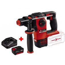 Мощный бочковый перфоратор Einhell HEROCCO 18/20 : с АКБ 18V 4.0 Ah, 2.2Дж, SDS-plus (4513900 4512042)