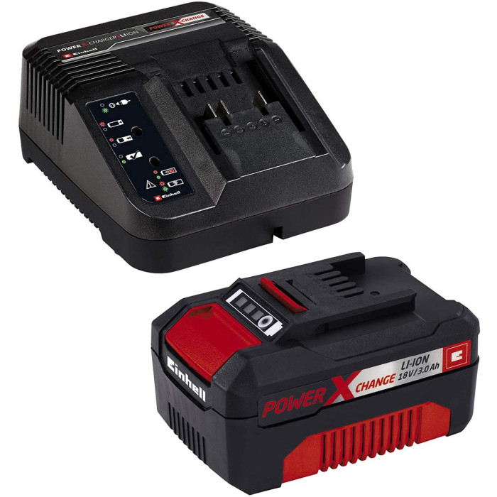 Мощная аккумуляторная цепная пила Einhell GE-LC 18 Li Kit : 18V 3.0Ah, шина 25см (4501760)