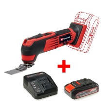 Мощный многофункциональный инструмент аккумуляторный Einhell TE-MG 18/1 Li-Solo: c АКБ 18V 2.5Ah