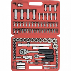 Качественный набор слесарно-монтажный с квадратами 1/4, 1/2, 94 предмета // MTX MASTER (135809)