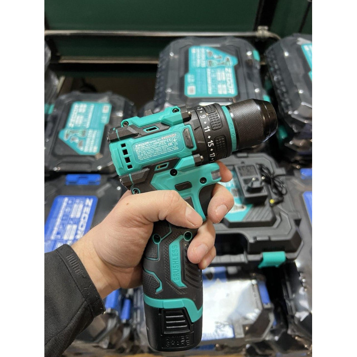 Шуруповерт аккумуляторный бесщеточный ZEGOR CDB-16BL (акумы 2Ah 2шт и зарядка)