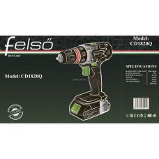 Аккумуляторная дрель-шуруповерт Felső CD1820Q